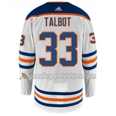 Edmonton Oilers CAM TALBOT 33 Adidas Wit Authentic Shirt - Mannen